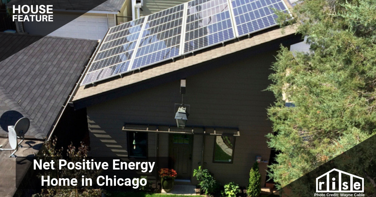 View of Net Positive Energy Home in Chicago